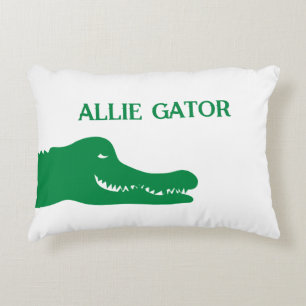 Almofada Decorativa Travesseiro decorativo de Alligador Verde