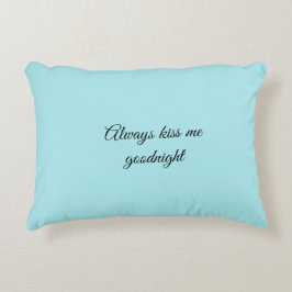 Almofada Decorativa Travesseiro decorativo de cor sólida AliceBlue