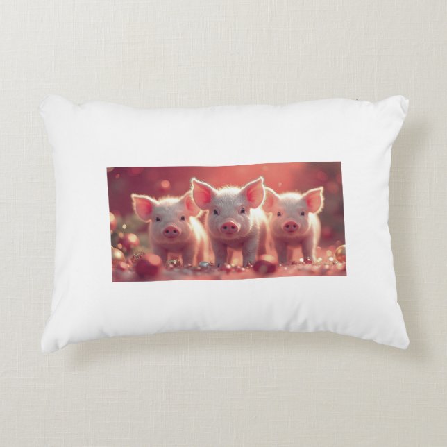 Almofada Decorativa Travesseiro decorativo de Leitão Bonito - Decoraçã (Frente)