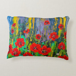 Almofada Decorativa Travesseiro decorativo de Poppies