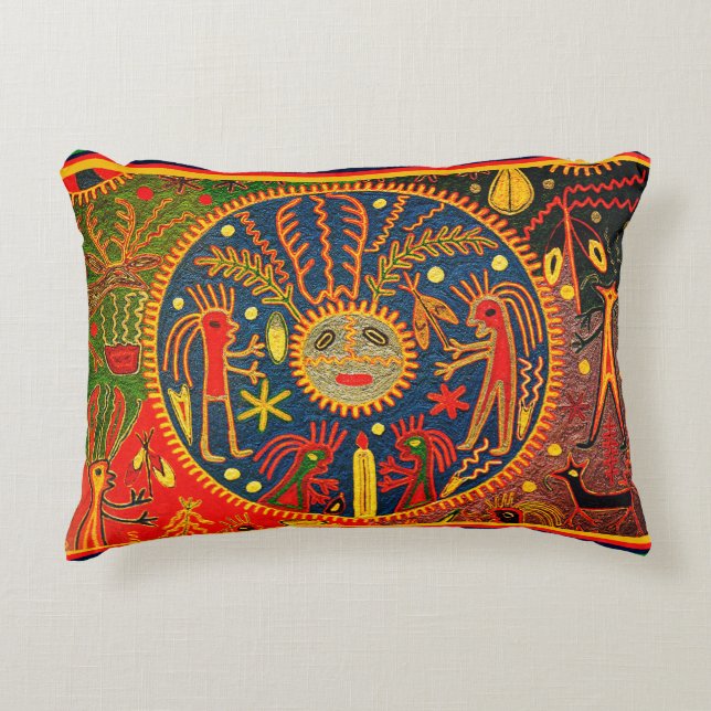 Almofada Decorativa Travesseiro decorativo Huichol Shaman (Frente)