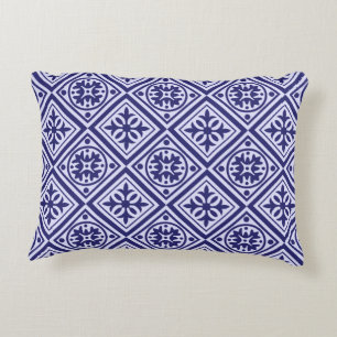 Almofada Decorativa Travesseiro decorativo Moderno Azul E Branco