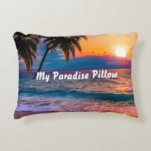 Almofada Decorativa Travesseiro decorativo Personalizado Mar de Praia
