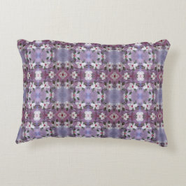 Almofada Decorativa Travesseiro Designer com Design Floral Branco