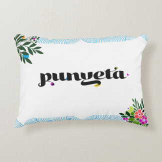 Almofada Decorativa Travesseiro Divertido Filipino 'Punyeta' Boho Acce