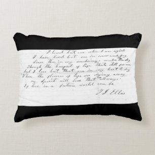 Almofada Decorativa Travesseiro do acento dos poemas líricos da canç