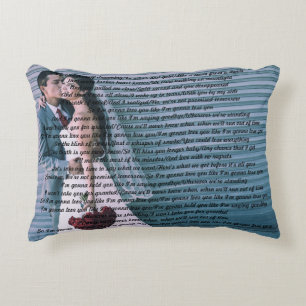 Almofada Decorativa Travesseiro do aniversário dos poemas líricos da