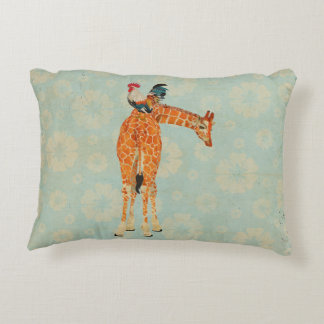 Almofada Decorativa Travesseiro do girafa & do galo