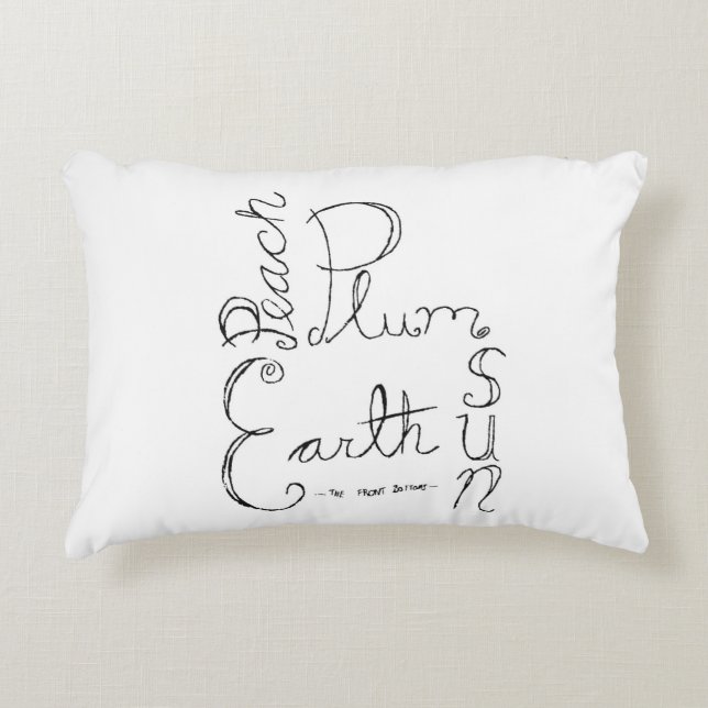 Almofada Decorativa Travesseiro do pêssego (Frente)