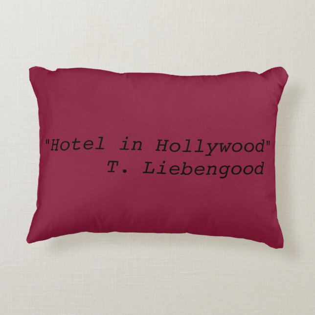 Almofada Decorativa Travesseiro do sonho de Hollywood (Verso)