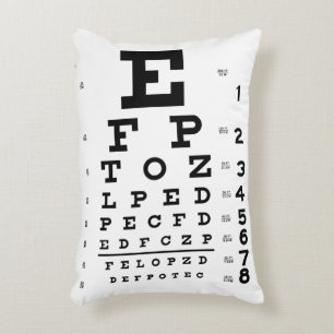 Almofada Decorativa Travesseiro do t-shirt do optometrista da carta de