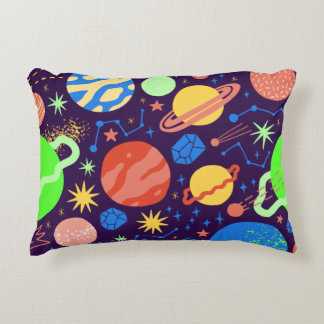 Almofada Decorativa Travesseiro do Tema Planeta e Espaço