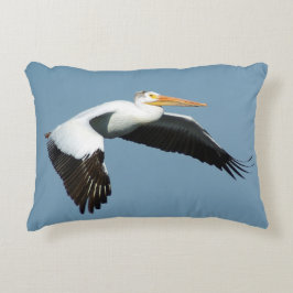 Almofada Decorativa travesseiro excelente branco pelicano para ênfase