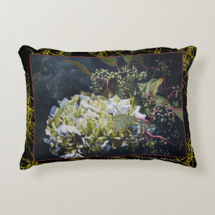 Almofada Decorativa Travesseiro floral do acento do Hydrangea