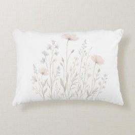 Almofada Decorativa Travesseiro Floral Prado Decoração Botânica