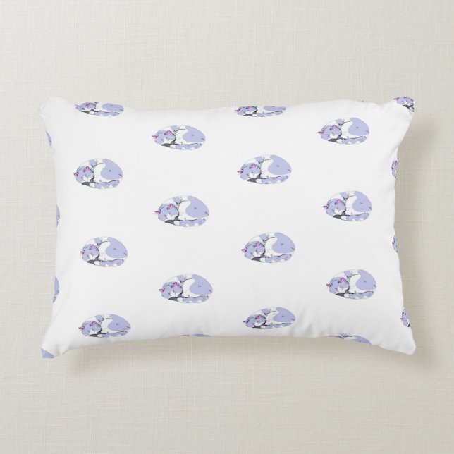 Almofada Decorativa Travesseiro Fofo em Forma de Gato (Frente)