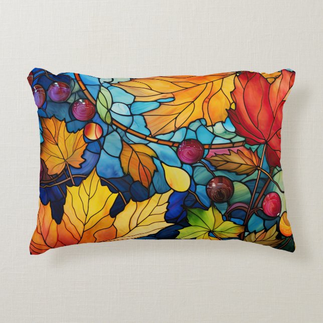 Almofada Decorativa Travesseiro Folha Retangular (Frente)