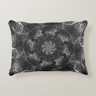 Almofada Decorativa Travesseiro Fractal Espiral Silver Elegante