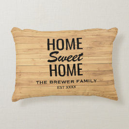 Almofada Decorativa Travesseiro Home Sweet para Destaque