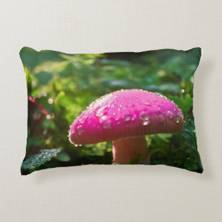 Almofada Decorativa Travesseiro Horizontal Floresta de Cogumelos Capri