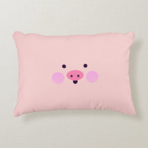 Almofada Decorativa Travesseiro leitão pequeno cor-de-rosa