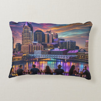 Almofada Decorativa Travesseiro Lombar de Acabamento Duplo Nashville H