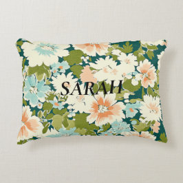 Almofada Decorativa Travesseiro lombar de conforto do Flor