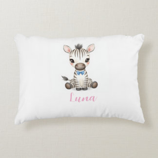 Almofada Decorativa Travesseiro Lombar para Berçário de Zebra Bebê | N