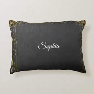Almofada Decorativa Travesseiro Personalizado com Nome – Elegante Pret