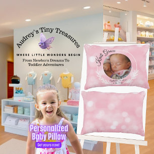 Almofada Decorativa Travesseiro Personalizado de Menina