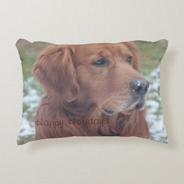 Almofada Decorativa Travesseiro Pet de Férias Felizes (Frente)