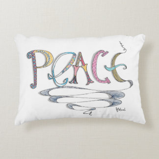Almofada Decorativa Travesseiro poli do acento da paz