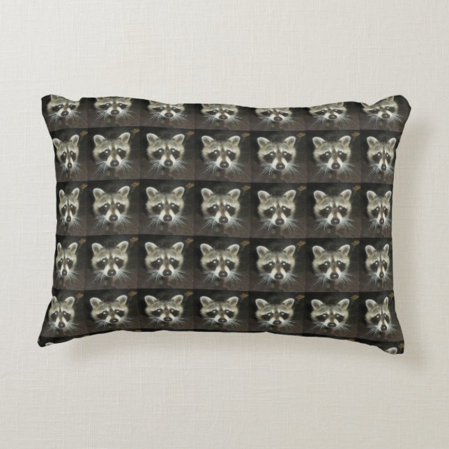 Almofada Decorativa Travesseiro Raccoon CUTE (Verso)