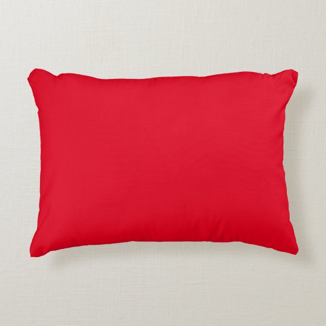 Almofada Decorativa Travesseiro Red Accent 16" x 12" (Frente)