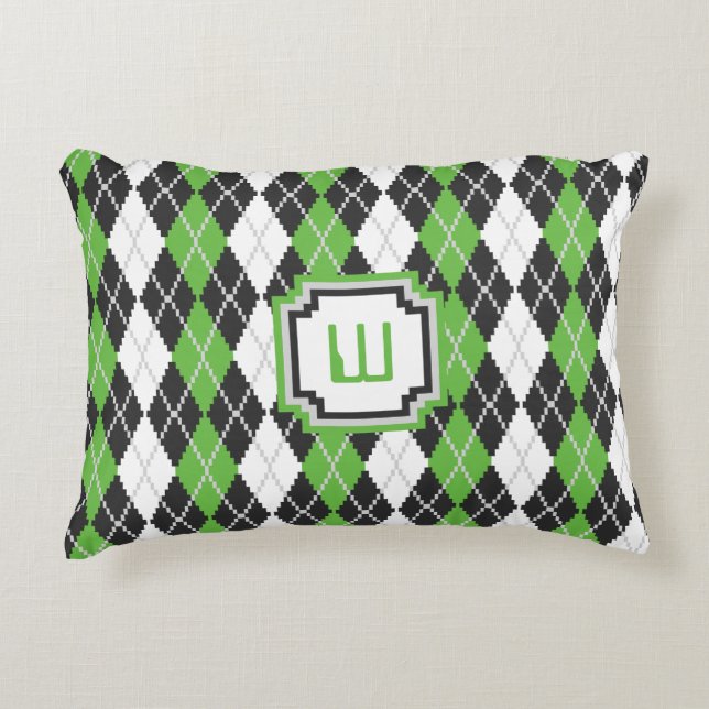 Almofada Decorativa Travesseiro Retro Argyle (Frente)
