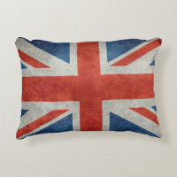 Travesseiro retro do acento da bandeira britânica