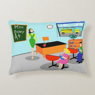 Almofada Decorativa Travesseiro retro do acento do professor