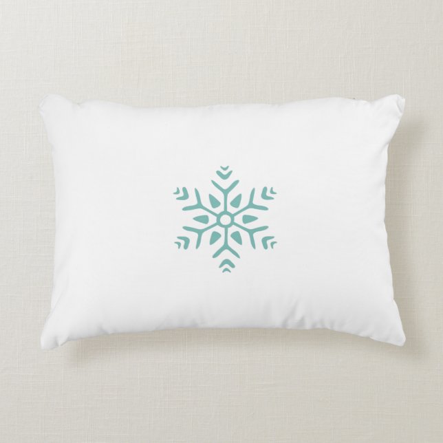 Almofada Decorativa Travesseiro Reversible Snowflake (Frente)