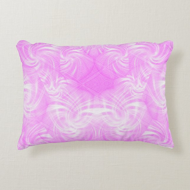Almofada Decorativa Travesseiro rosa girado (Frente)