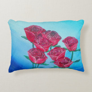 Almofada Decorativa travesseiro rosa vermelha