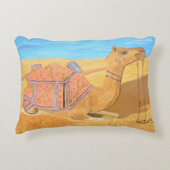 Almofada Decorativa Travesseiro saudita de Camel (Frente)
