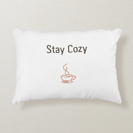Almofada Decorativa Travesseiro Stay Cozy | Estética Minimalista e Aco