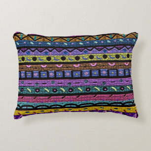 Almofada Decorativa Travesseiro tribal do acento do teste padrão