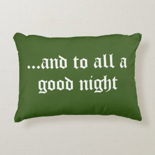 Almofada Decorativa Travesseiro verde de sotaque de Natal bonito