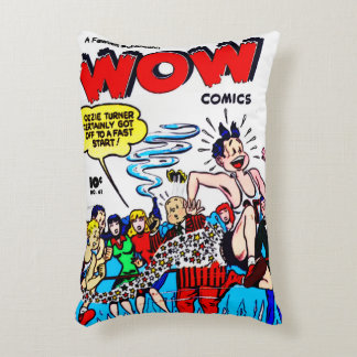 Almofada Decorativa Travesseiro WOW Comics dos anos 1940