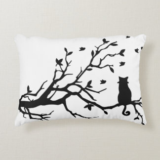 Almofada Decorativa Travesseiros bonitos do gato preto