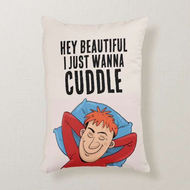 Almofada Decorativa TRAVESSEIROS namorado CUDDLE - "MR.PERFECT" (Frente(Vertical))