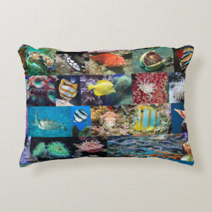 Almofada Decorativa Trendy Coral Reef Marine Life: Peixes e Animais
