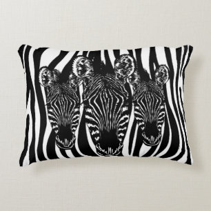 Almofada Decorativa Trendy Zebra Herd na Impressão Zebra