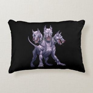 Almofada Decorativa Três Cachorros de Cabeça Cerberus